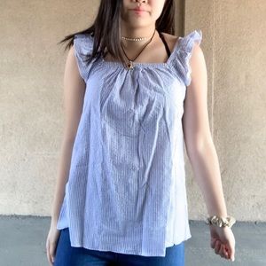 Holding Horses Stripe Sleeveless Top Size S